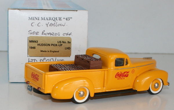 MINIMARQUE 43 - US9A - 1946 HUDSON PICK UP - THE COCA COLA BOTTLING CO