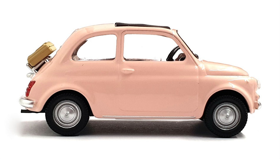 Norev 1/43 Scale Diecast 771200 - Fiat 500F - Lt. Pink