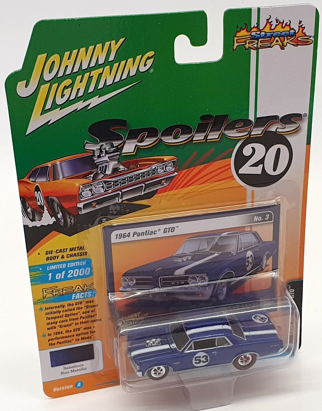 Johnny Lighting 1/64 Scale JLSF014 - 1964 Pontiac GTO - Blue