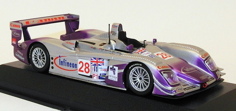 Minichamps 1/43 Scale Model Car 400 041328 - Audi R8 Sebring 12h 2004