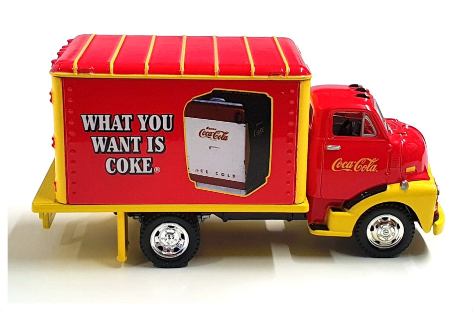 Matchbox 12cm Long YYM96504 - 1948 GMC COE Truck Coca Cola - Red/Yellow