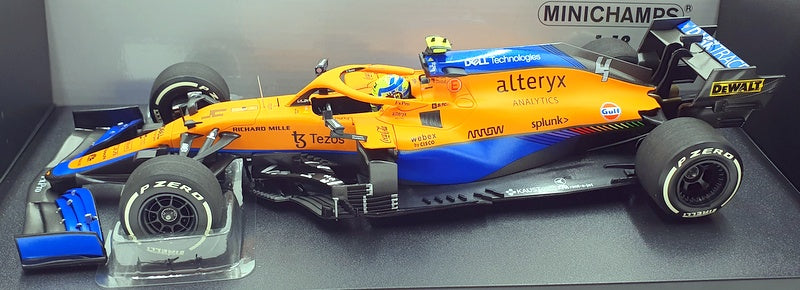 Minichamps 1/18 Scale 530 213304 - McLaren F1 MCL35M L.Norris #4 Italian 2021