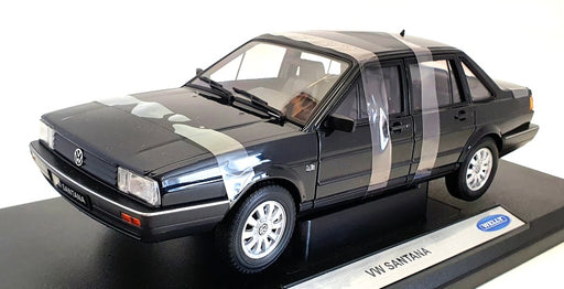 Welly 1/18 Scale 18035PW - 1986 Volkswagen Santana - Met Black