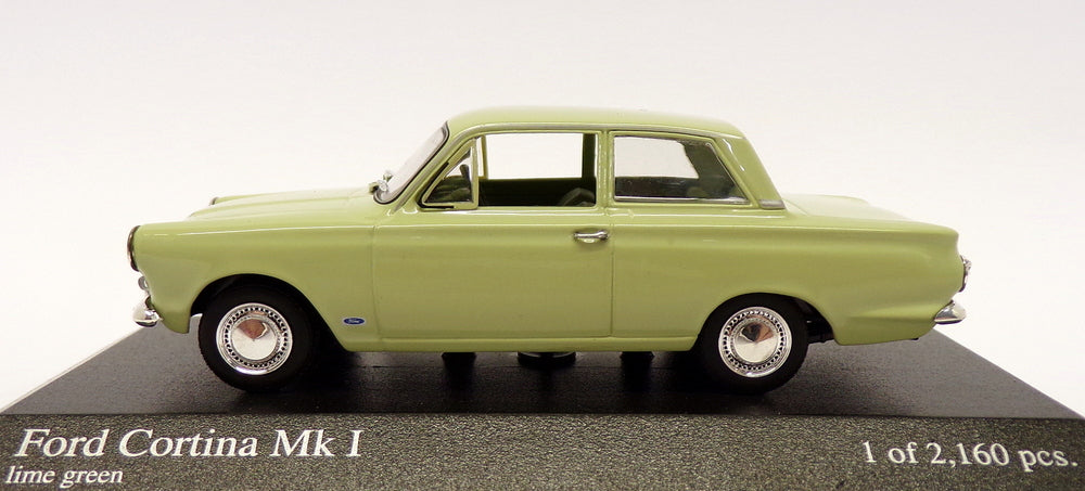 Minichamps 1/43 Scale 400 082000 - 1962 Ford Cortina Mk1 - Lime Green