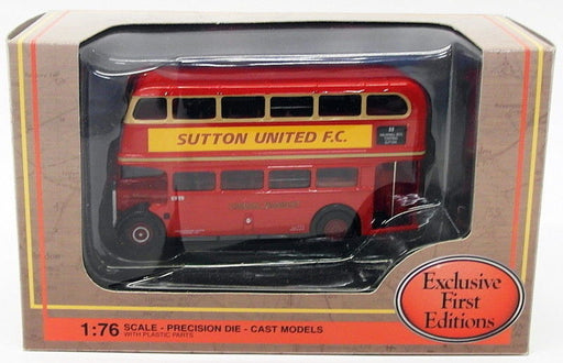 EFE 1/76 Scale Diecast Model 11113B - AEC RTL Bus - Sutton Utd FC
