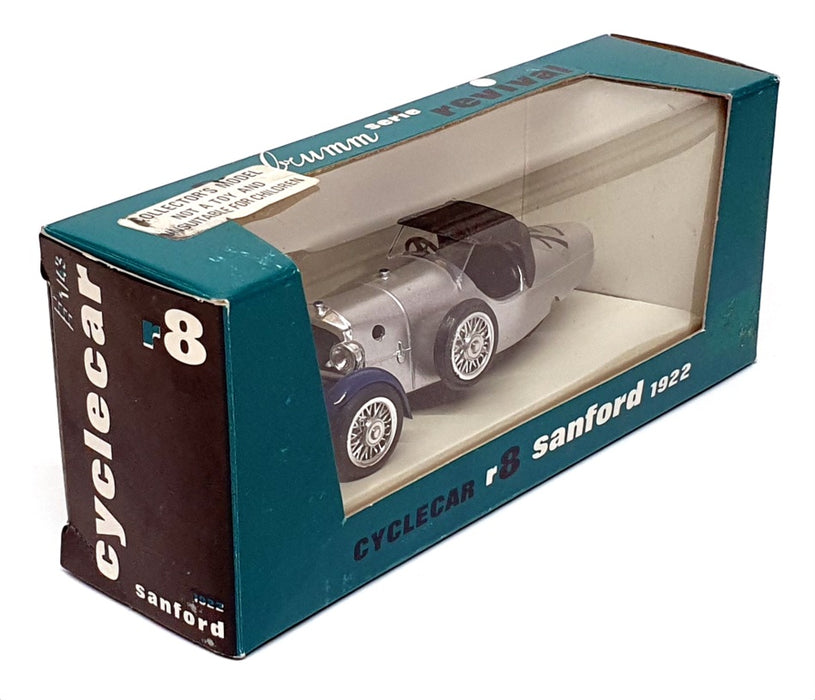 Brumm 1/43 Scale Diecast R8 - 1922 Sanford Cyclecar - Silver