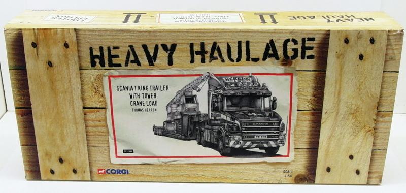 Corgi 1/50 Scale CC12804 - Scania T King Trailer & Tower Crane Load - T.Herron