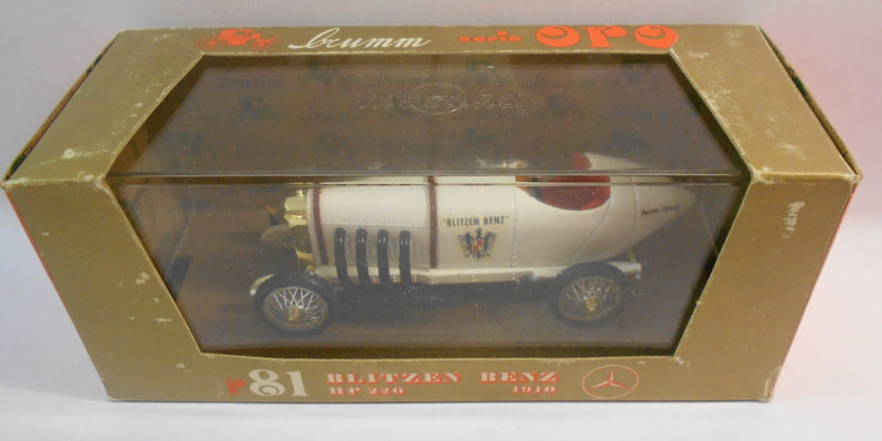 Brumm 1/43 Scale Metal Model - R81 BLITZEN BENZ HP 220 1910