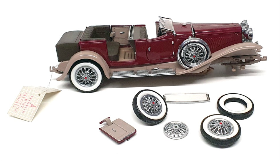 Franklin Mint 1/24 Scale 18323N - 1930 Duesenberg Derham - Maroon