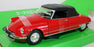 Welly NEX 1/24 Scale 22506W - Citroen DS19 Cabriolet - Red w/black roof