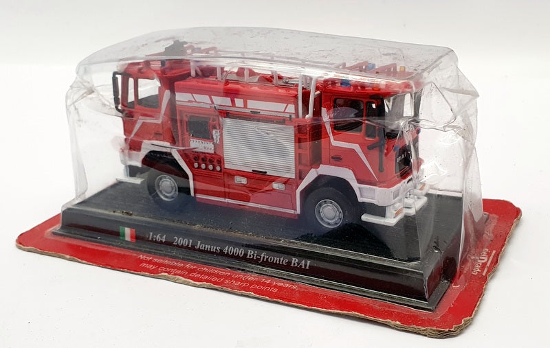DelPrado 1/64 Scale Diecast DP1208B - 2001 Janus 400 Bi-front BAI Fire Truck