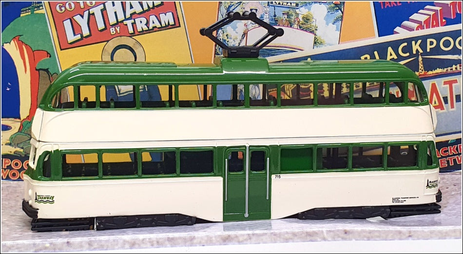 Corgi Appx 15cm Long Diecast 43509 - Blackpool Balloon Tram 1990s