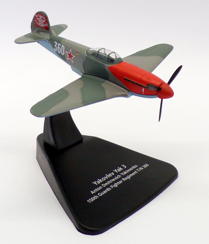 Oxford Diecast 1/72 Scale AC088 - Yakovlev Yak 3 - A.D.Yakimenko
