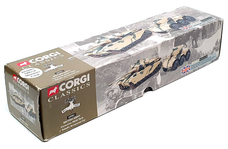 Corgi 1/60 1/57 Scale 69901 - Centurion MkIII Tank Saladin Armoured Car Br Army