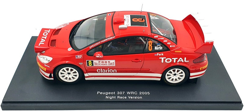 Autoart 1/18 Scale 80555 - Peugeot 307 WRC 2005 Martin #8 Monte Carlo
