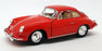 Porsche 356B Carrera 2 - Red - Kinsmart Pull Back & Go Car