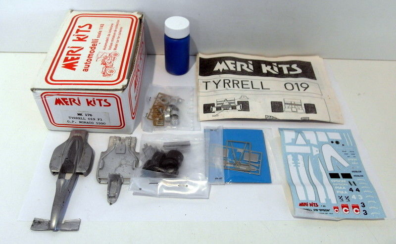 Meri Model Kits 1/43 Scale White Metal MK176 Tyrrell 019 F1 Monaco GP 1990