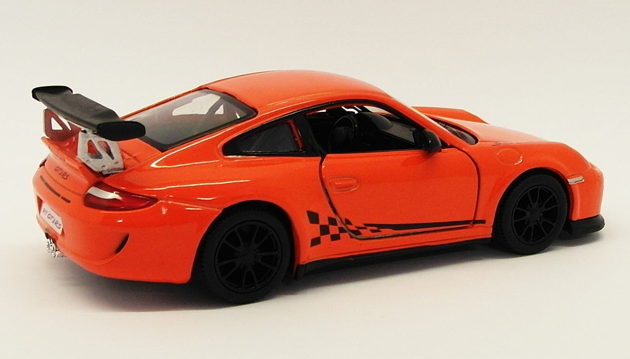 2010 Porsche 911 GT3 RS Orange - Kinsmart Pull Back & Go Metal Model Car
