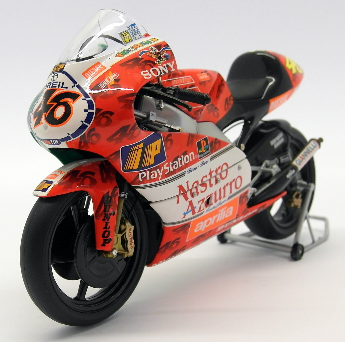Minichamps 1/12 Scale Diecast - 122 990096 Aprilia 250ccm GP Imola 1999 Valentino Rossi