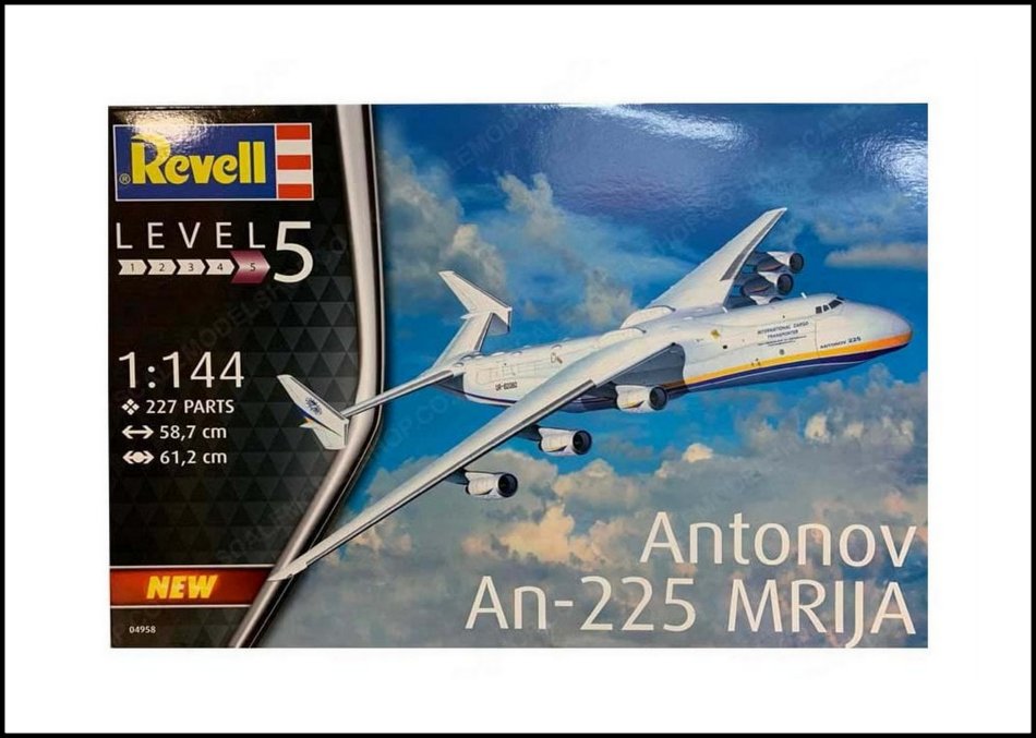 Revell 1/144 Scale Unbuilt Kit 04958 - Antonov AN-225 Mrija Aircraft