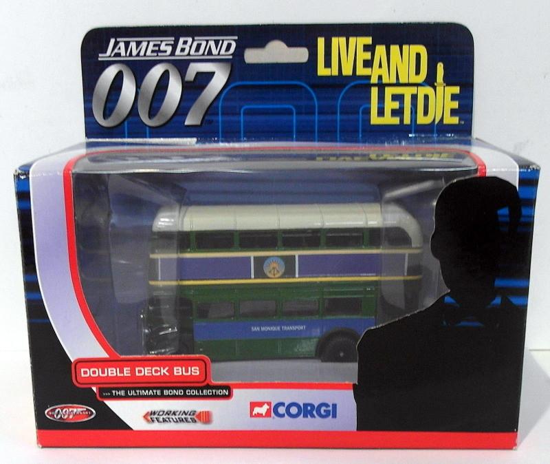Corgi Appx 1/76 Scale TY06102 Double Decker Bus Live And Let Die Bond 007