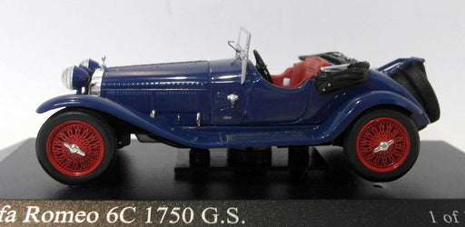 Minichamps 1/43 Scale Diecast - 400 120431 Alfa Romeo 6C 1750 G.S 1930 Blue