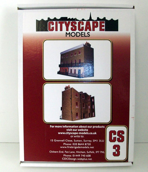 Cityscape models 1/76 Scale - CS3 Flat pack card Villa house block diorama