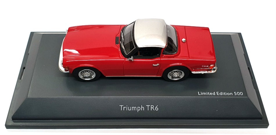 Schuco 1/43 Scale Resin 450912900 - Triumph TR6 - Wine Red