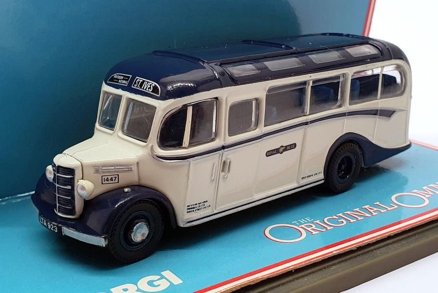 Corgi 1/76 Scale Model Coach 42501 - Bedford OB Coach Royal Blue