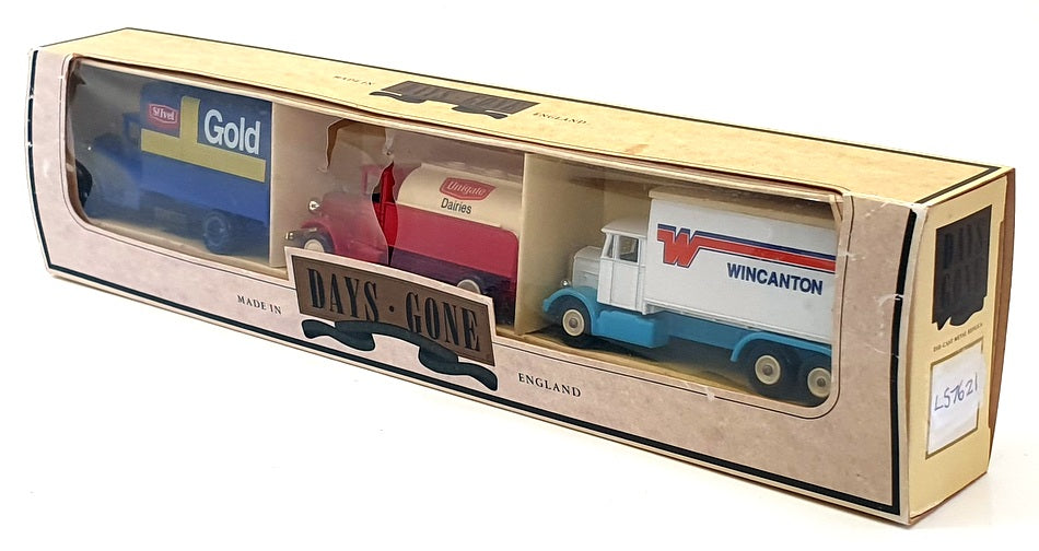Lledo Appx 9cm Long Diecast LS7621 - Set Of 3 Model Vans