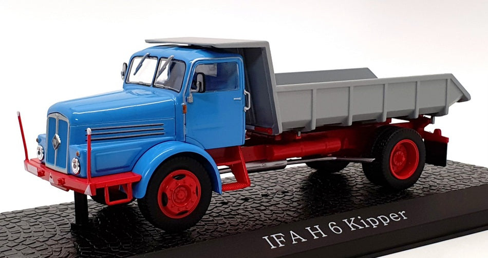 Atlas Editions 1/43 Scale 7 167 115 - IFA H6 Kipper Truck - Blue/Grey