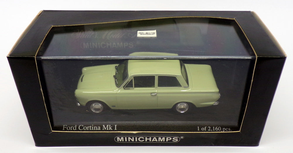 Minichamps 1/43 Scale 400 082000 - 1962 Ford Cortina Mk1 - Lime Green