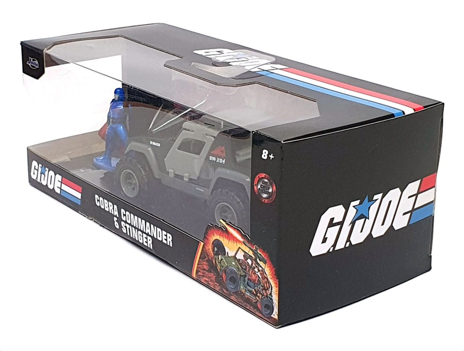 JADA 1/32 TOYS COBRA COMMANDER STINGER GI JOE NERO/GRIGIO MODELLINO STATICO JADA 1/32 TOYS COBRA COMMANDER STINGER GI JOE NERO/GRIGIO MODELLINO STATICO