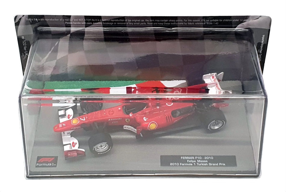 Altaya 1/43 Scale 28522G - F1 Ferrari F10 - Turkish GP 2010 F. Massa