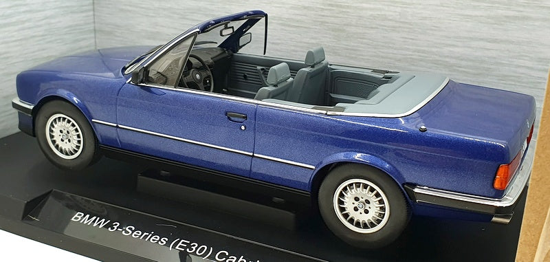 Model Car Group 1/18 Scale MCG18381 - BMW 3-Series E30 Convertible Blue Met
