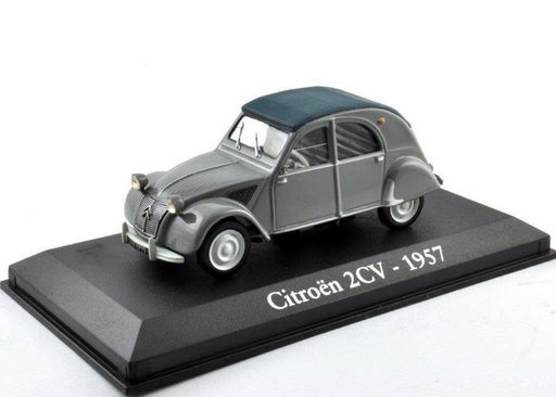 Altaya 1/43 Scale Model Car AL2920Z - 1957 Citroen 2CV - Grey/Blue