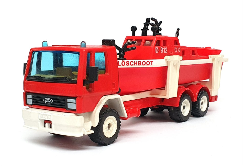 55 Scale Siku 1/55 Scale Diecast 2823 - Ford Patrol Boat Transporter - Red/White ...