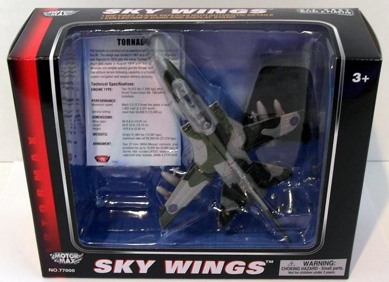 Motormax Skywings 1/100 Scale 77012 - Tornado With Display Stand
