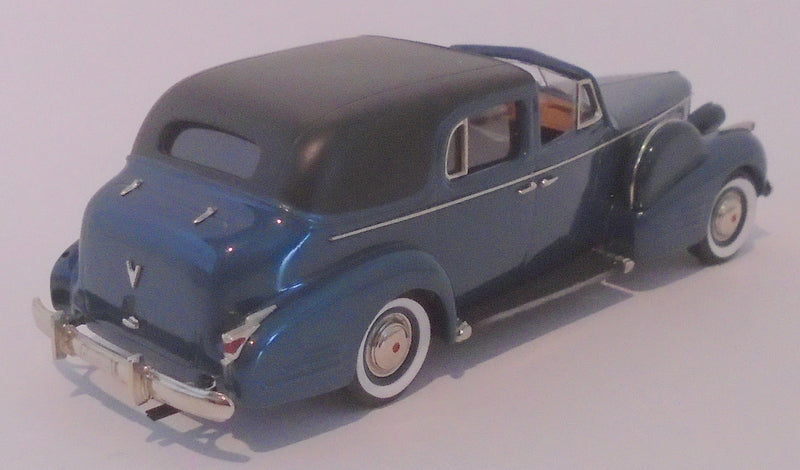 Brooklin 1/43 Scale BRK209 - 1938 Cadillac Series 75 Town Car Blue/Black