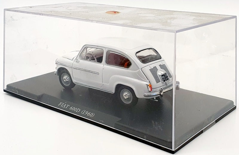 Leo Models 1/24 Scale Diecast - 1960 Fiat 600D - White