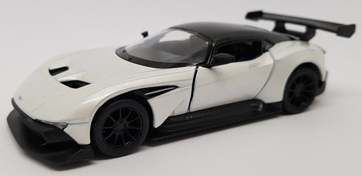 Aston Martin Vulcan - White - Kinsmart Pull Back & Go Metal Model Car