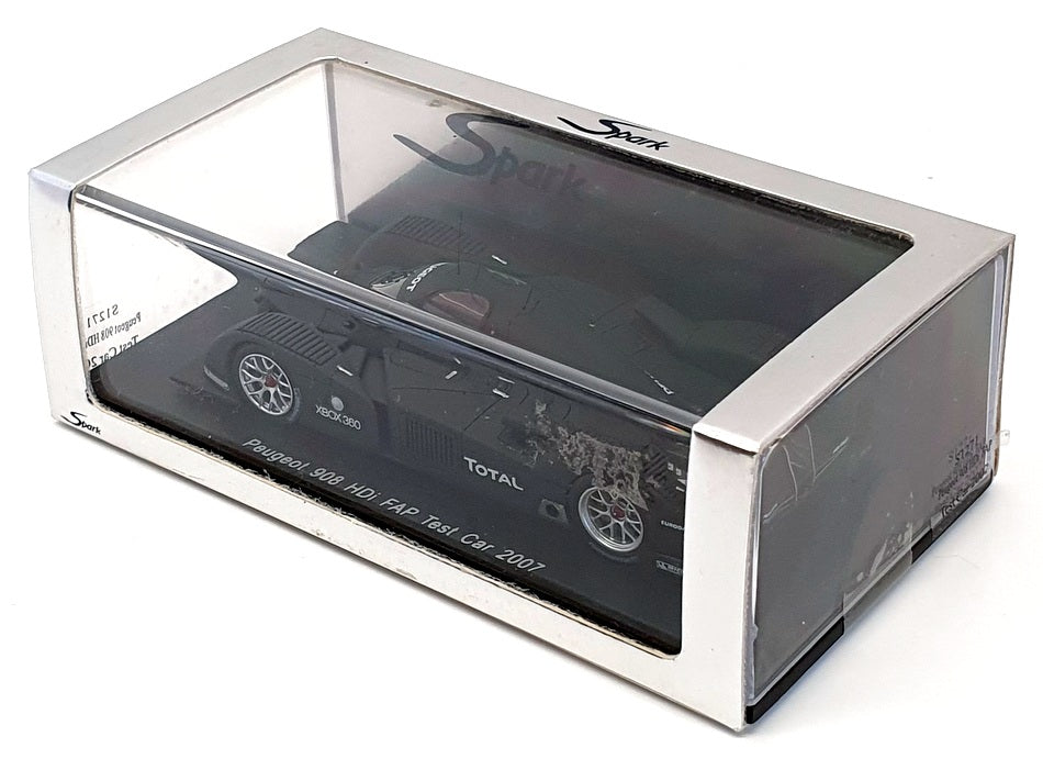 Spark 1/43 Scale S1271 - Peugeot 908 HDi FAP Test Car 2007 - Black