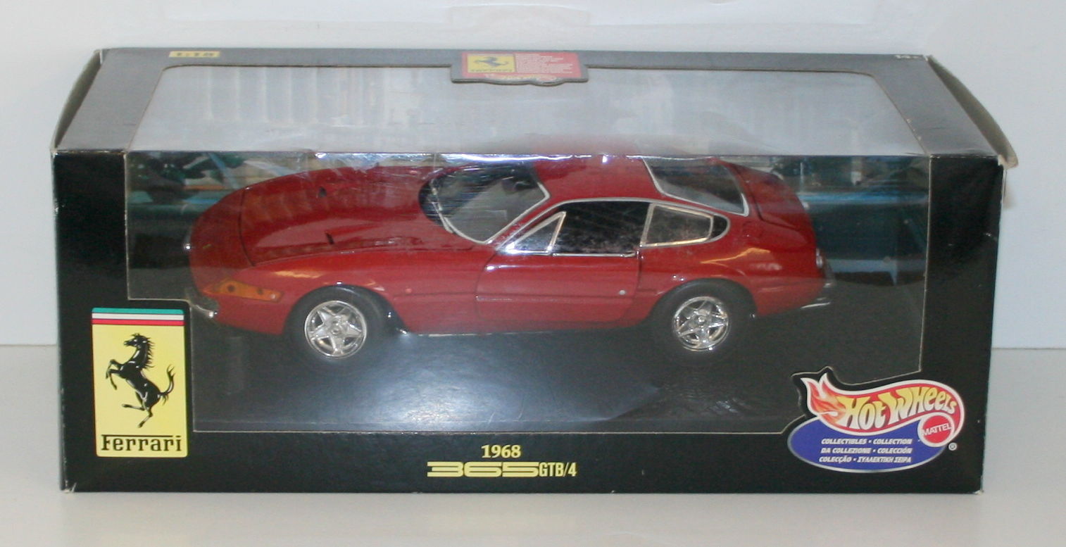 HOT WHEELS 1/18 21353 FERRARI 365 GTB 4 1968 RED