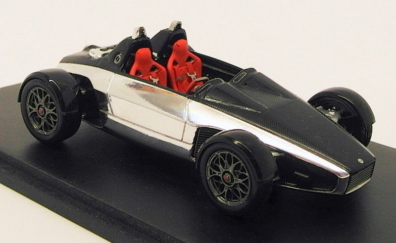 Spark 1/43 Scale Resin Model Car S2007 - 2007 Ken Okuyama Spider - Black/Silver