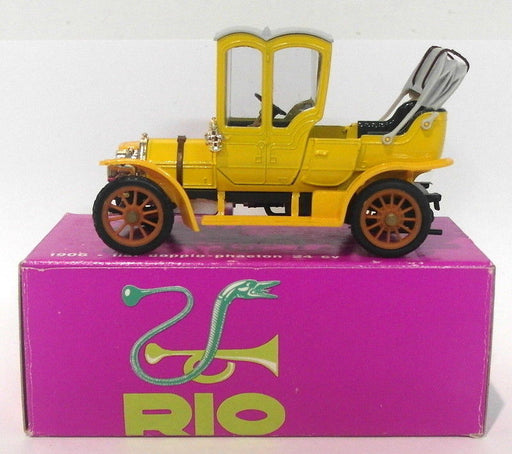 Rio Models 1/43 Scale RIO25 - 1906 Fiat Doppio Phaeton 24 CV - Yellow