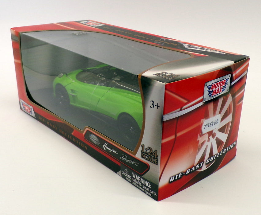 Motor Max 1/24 Scale 79354-GR - Pagani Huayra Roadster - Green