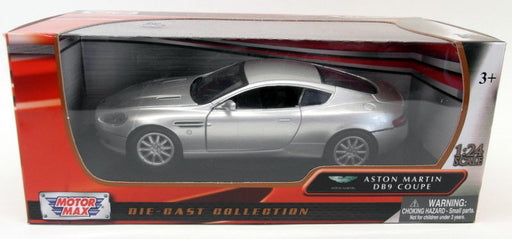 Motormax 1/24 Scale Diecast - 73321 Aston Martin DB9 Coupe Silver