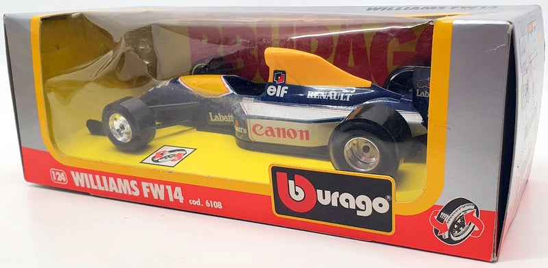 Burago 1/24 Scale Model Car 6108 - Williams FW14