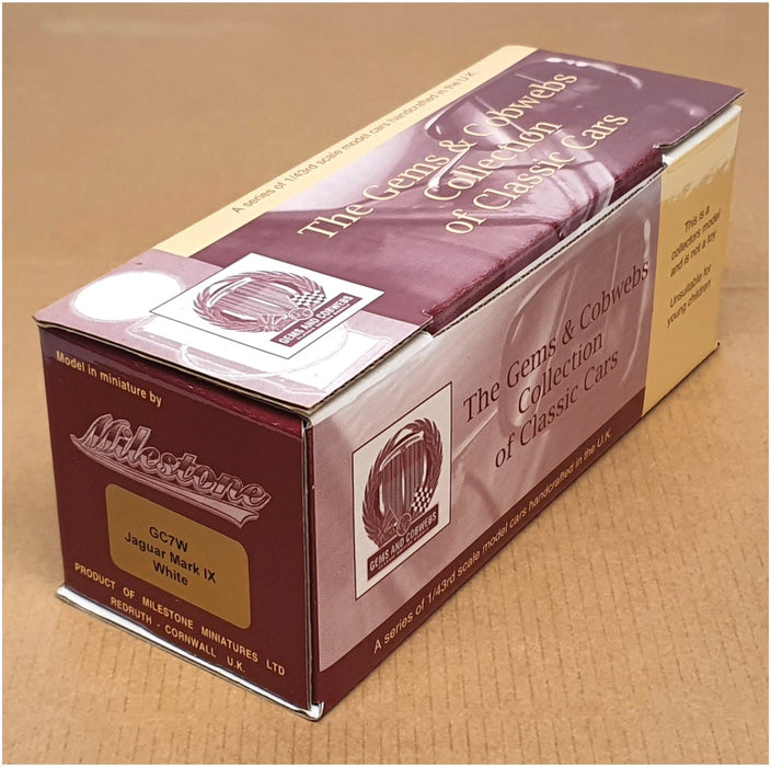 Milestone Miniatures 1/43 Scale GC7W - Jaguar Mark IX - White