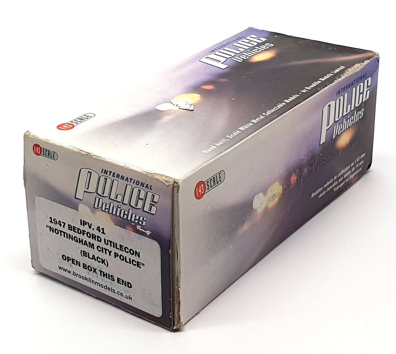 Brooklin Models 1/43 Scale IPV41 - 1947 Bedford Utilecon Nottingham City Police